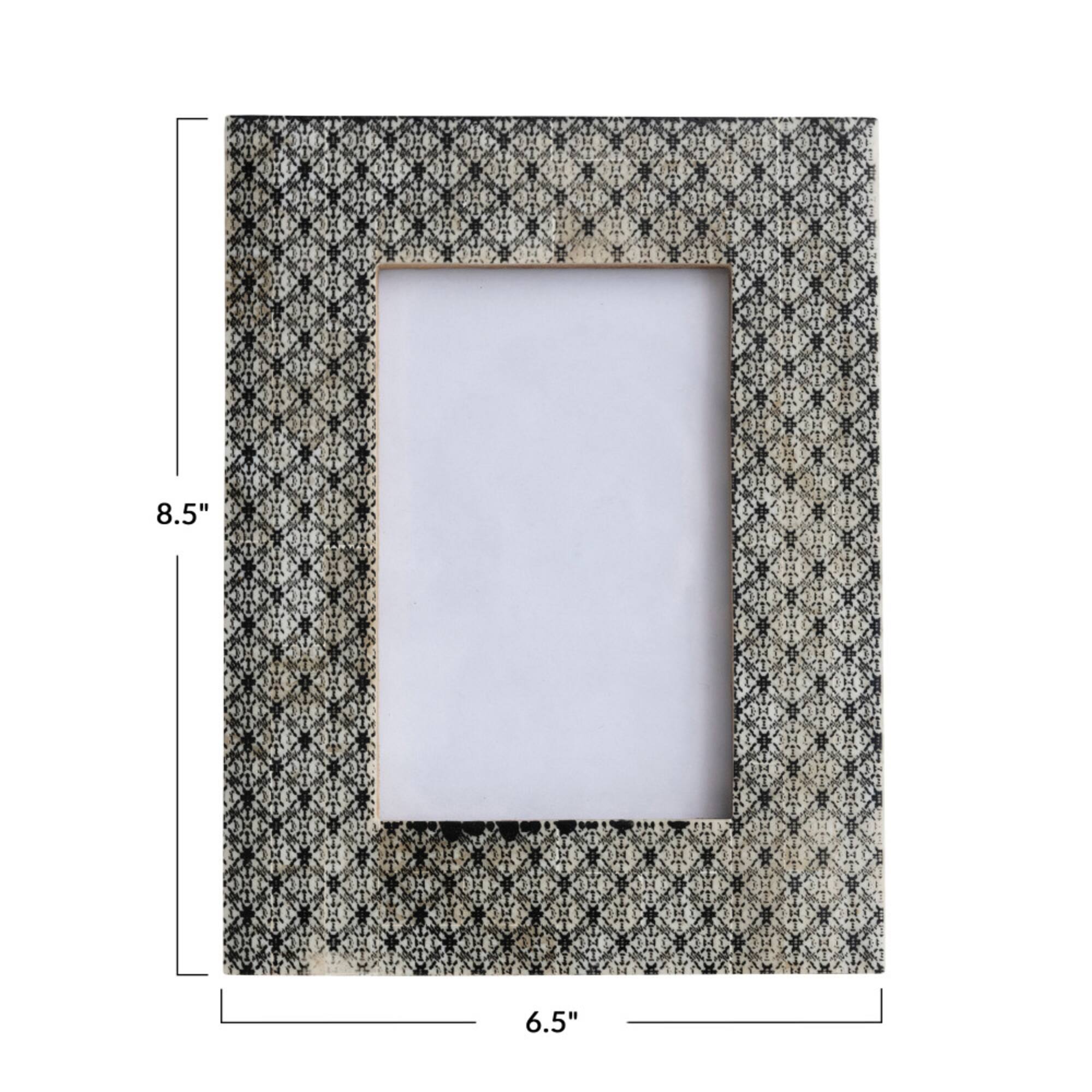 Hello Honey® Gray Handmade Glass 4" x 6" Photo Frame
